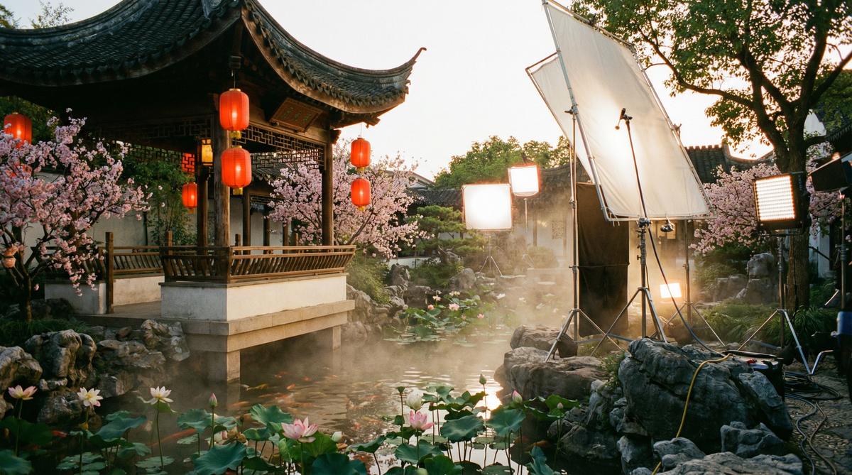 母狗传媒精选古风园林传媒创作